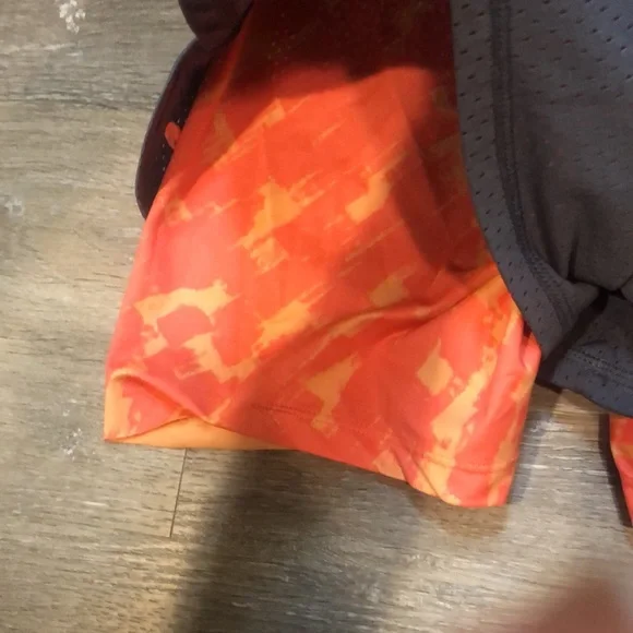 Black and Orange Women's Athletic Shorts - Picture 5 of 8